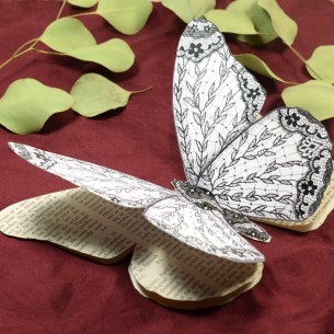 Illustrated Lace Butterfly Card (Using the Medium Butterfly Illustration)