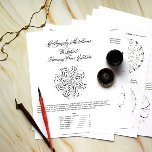 This worksheet is designed to improve your handle of the dip pen and teach you how to create some fabulous designs!